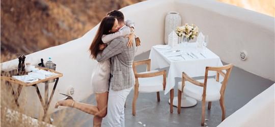 Photo of Surprise Wedding Proposal Photography in Santorini