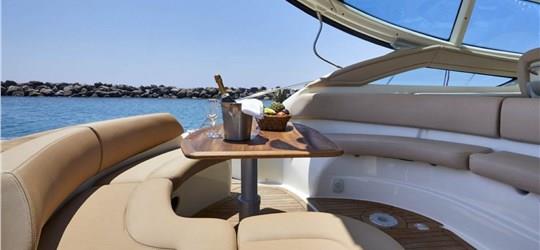 Photo of Luxury Private Yacht Tour of Santorini's Shoreline with Meal and Drinks