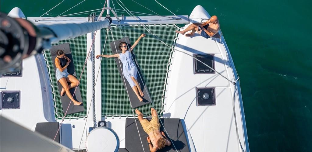 Photo of Santorini Private Cruise on a New Lagoon 43ft Catamaran with Meal & Drinks