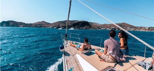 Photo of Private Sailing Cruise in Santorini with Seafood BBQ dinner/lunch and Drinks