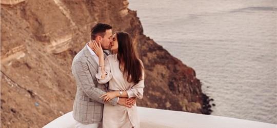 Photo of Surprise Wedding Proposal Photography in Santorini
