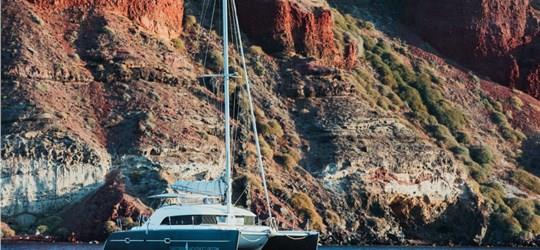 Photo of Private Catamaran Cruise from Oia with meal and drinks 