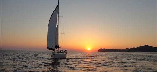 Photo of Private Sailing Cruise in Santorini with Seafood BBQ dinner/lunch and Drinks