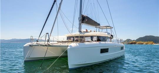 Photo of Santorini Private Cruise on a New Lagoon 43ft Catamaran with Meal & Drinks