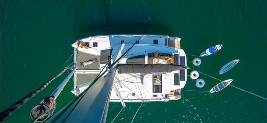 Photo of Santorini Private Cruise on a New Lagoon 43ft Catamaran with Meal & Drinks
