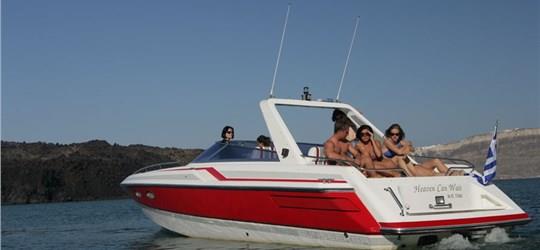 Photo of Private Speedboat Cruise in Santorini with Meal & Drinks